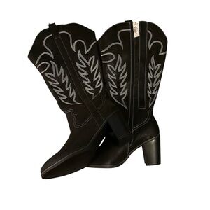 Women's Black Western Boots